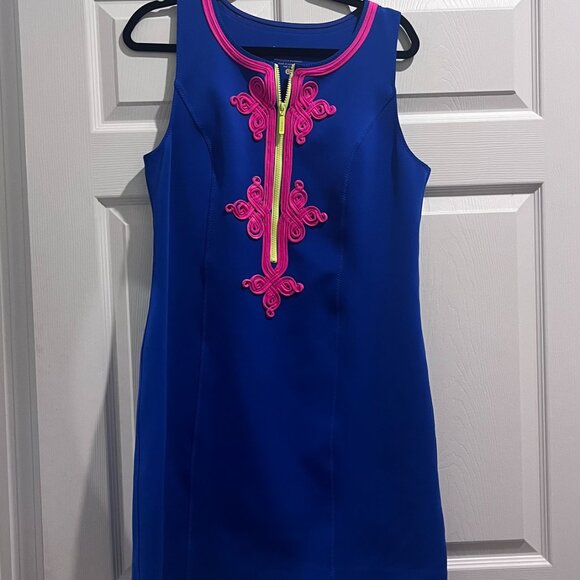 Lilly Pulitzer Mila Blue Shift Dress - Picture 3 of 10